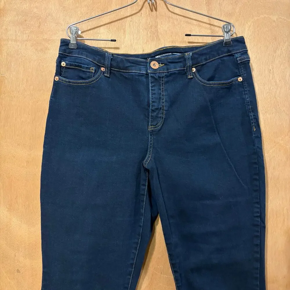 INC Concepts Madison Skinny Jeans Dark Wash Stretch 14/32 Denim Curvy Ankle - Picture 5 of 14